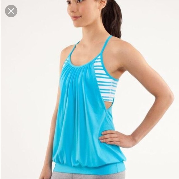 lululemon athletica Tops - Lululemon no limits tank in blue stripe